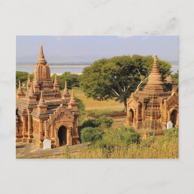 Asia, Myanmar (Burma), Bagan (Pagan). Various 2 Postcard (Front)
