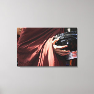 Asia, Myanmar (Burma), Mandalay. Novice monks Canvas Print