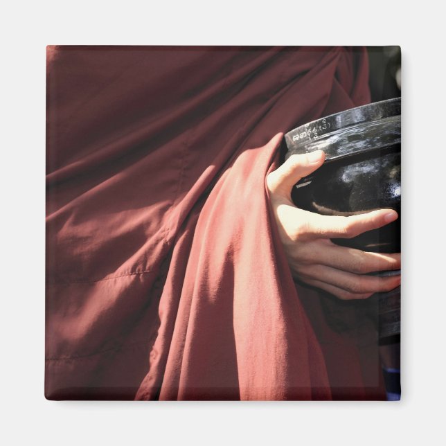 Asia, Myanmar (Burma), Mandalay. Novice monks Magnet (Front)