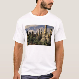 Asia, Myanmar, Inle Lake. Ancient ruins of T-Shirt