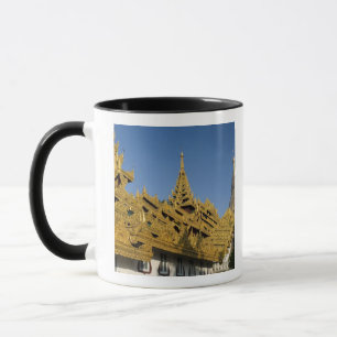 Asia, Myanmar, Yangon. Golden stupa of Shwedagon 2 Mug