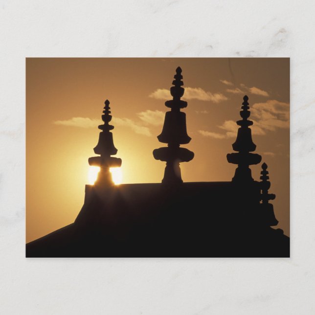 Asia, Nepal, Kathmandu. Bouddhanath Stupa. Postcard (Front)