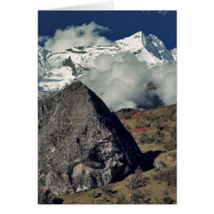 Asia, Nepal, Sagarmatha NP. A Buddhist prayer