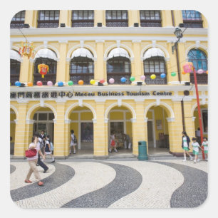Asia, North-East Asia, China, Macau, Macao, Square Sticker