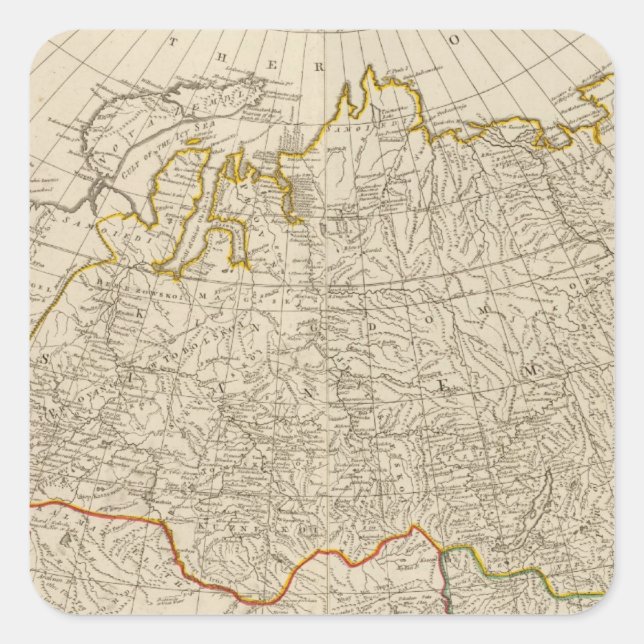 Asia north square sticker (Front)