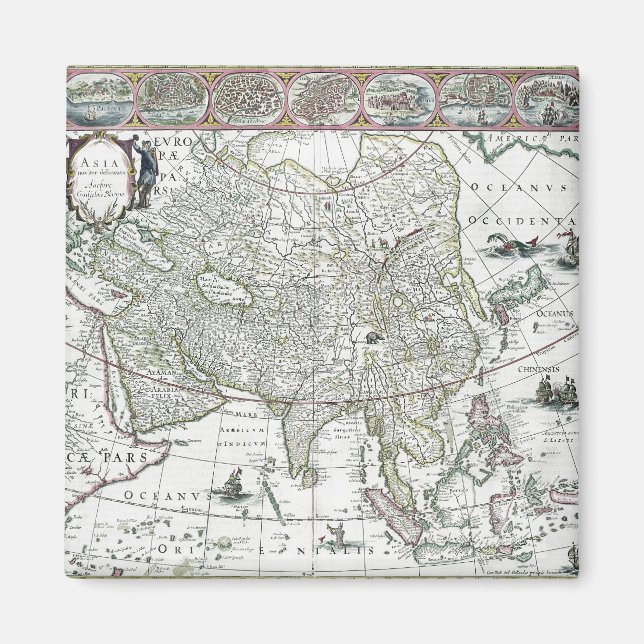 Asia noviter delineata, 1617 magnet (Front)