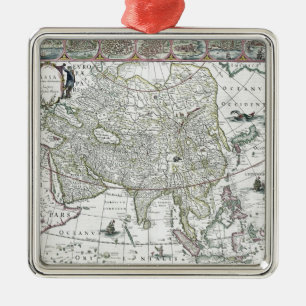 Asia noviter delineata, 1617 metal ornament