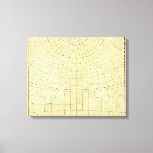 Asia Outline Canvas Print (Front)