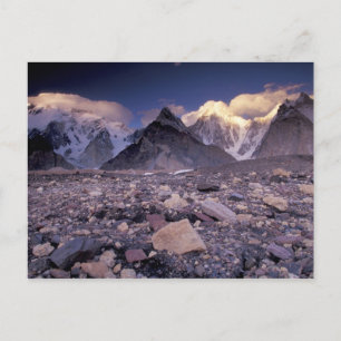 Asia, Pakistan, Karakoram Range, Broad and Postcard