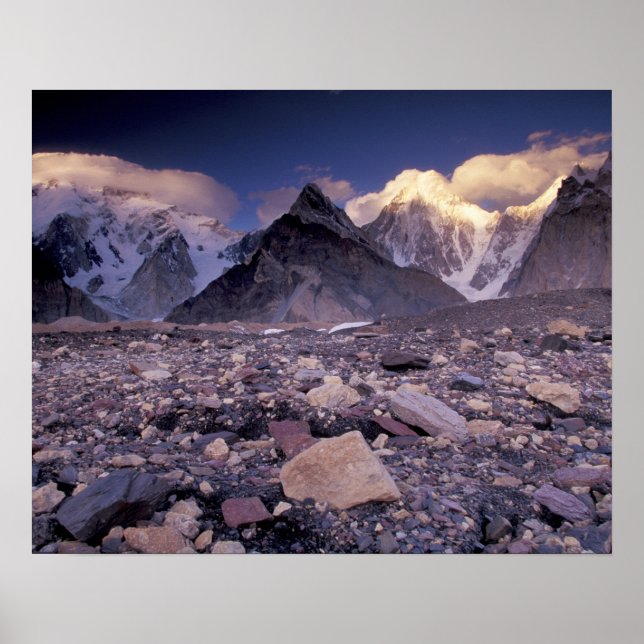 Asia, Pakistan, Karakoram Range, Broad and Poster (Front)