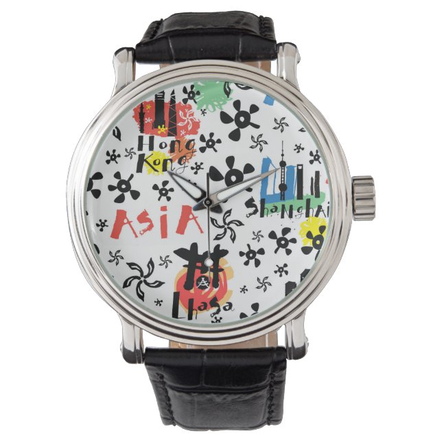 Asia | Symbols Pattern Watch (Front)