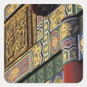 Asia, Taiwan, Taipei. The Grand Hotel, main Square Sticker