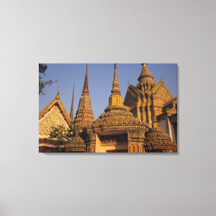 Asia, Thailand, Bangkok, Wat Po, city's oldest Canvas Print
