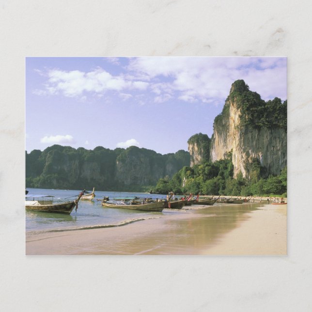 Asia, Thailand, Krabi. West Railay Beach, long Postcard (Front)
