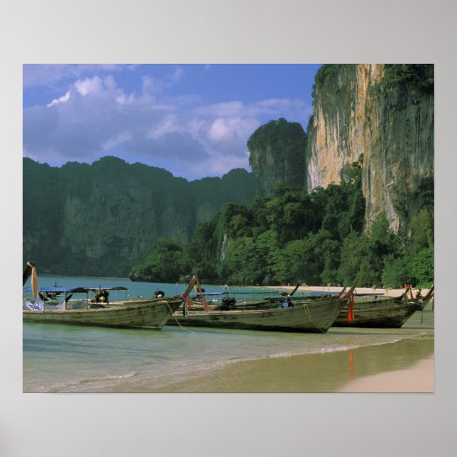 Asia, Thailand, Krabi. West Railay Beach, Poster (Front)