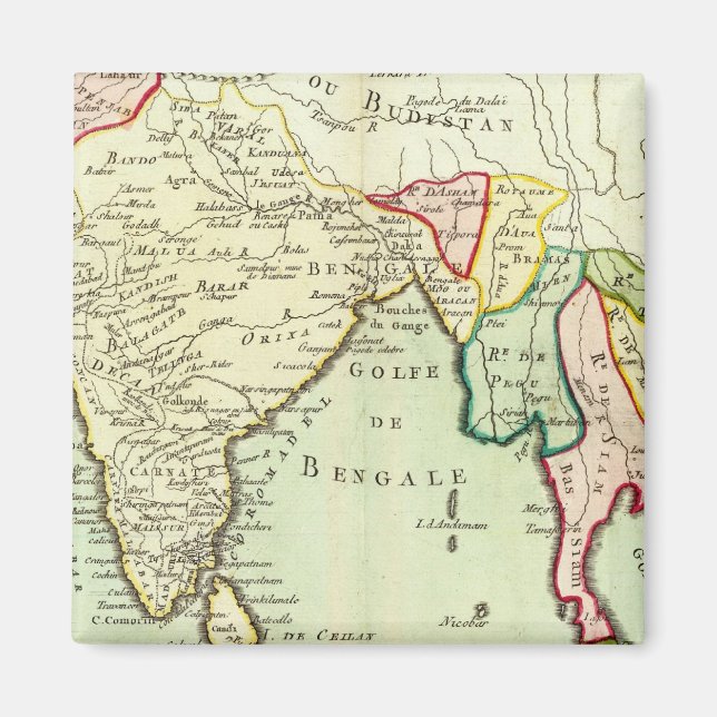 Asia, Thailand Magnet (Front)