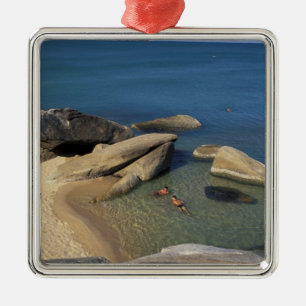 Asia, Thailand, Samui. Beach Metal Ornament