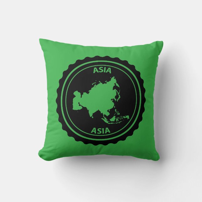 Asia Throw Pillow (Front)