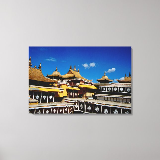 Asia, Tibet, Lhasa, Potala Palace aka Red Canvas Print (Front)