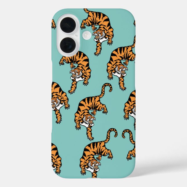 Asia Tiger Pattern Case-Mate iPhone Case (Back)