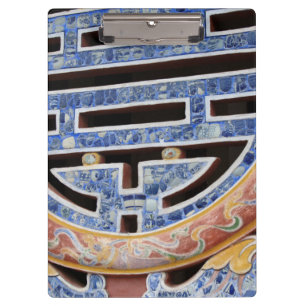 Asia, Vietnam. Decorated window Clipboard