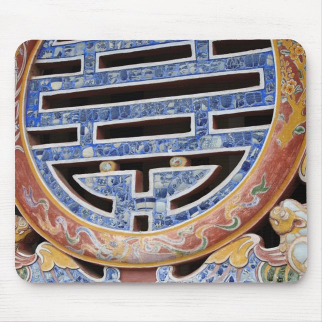 Asia, Vietnam. Decorated window Mouse Pad (Front)