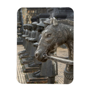 Asia, Vietnam. Figurines and horse statues Magnet