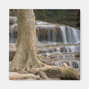 Asia, Waterfall on the border between Thailand Magnet