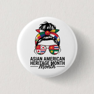 asian american and pacific islander heritage month 1 inch round button