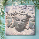 Asian Antique Carved Faces Statue Photo Stylish Stone Coaster<br><div class="desc">This Asian stone carving of three heads exudes peace and solitude. Contemplate and reflect on what you can accomplish whenever you use this stunning photography stone coaster with your favourite beverage. Makes a great housewarming gift! You can easily personalize this stone coaster plus I also offer customization on any product....</div>