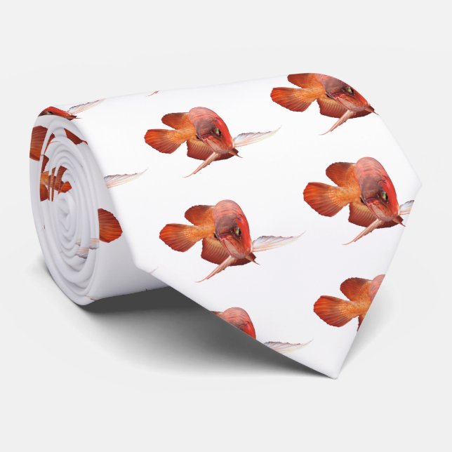 Asian Arowana Tie (Rolled)