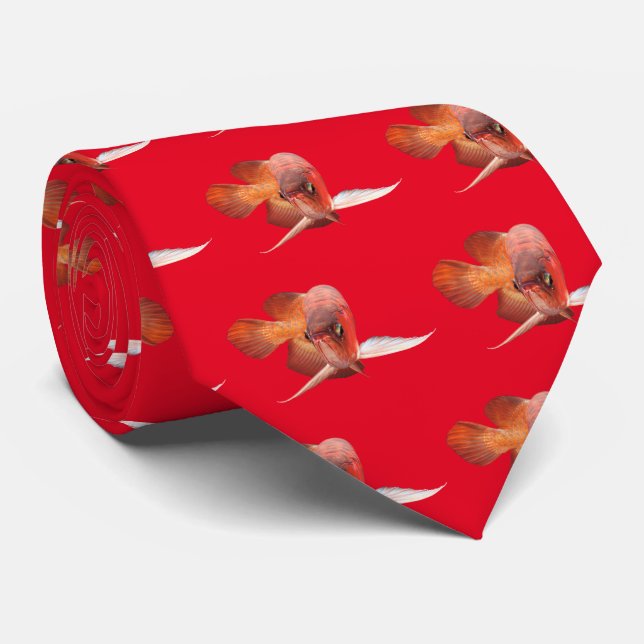 Asian Arowana Tie (Rolled)