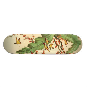 Asian Art Illustration Skateboard