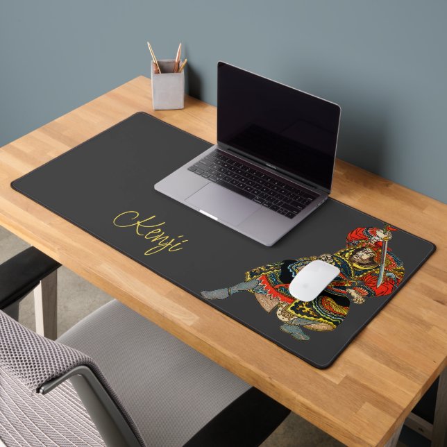 Asian Art Samurai Warrior Desk Mat (Office 2)