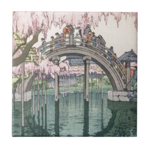 Asian Art Vintage Oriental Classic Masterpiece Tile