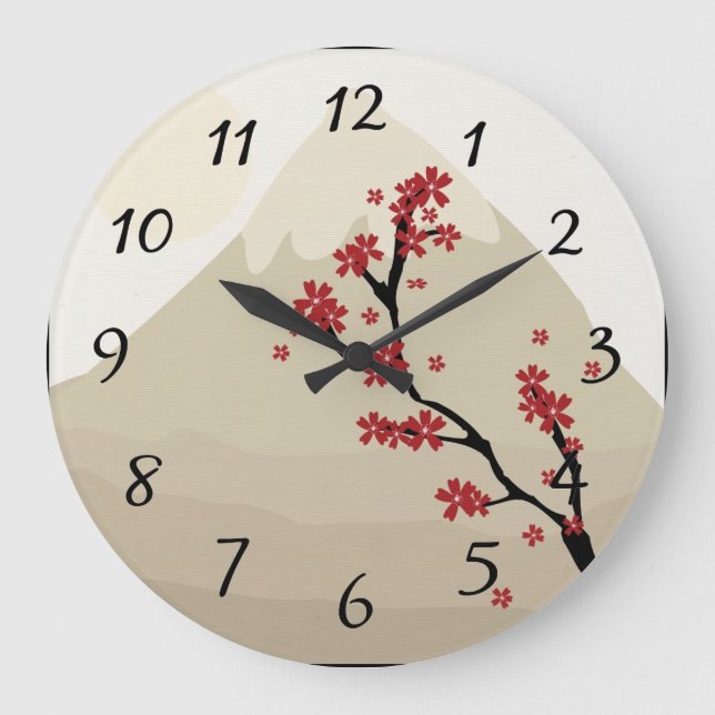 Asian Art Wall Clock (Front)