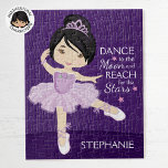 Asian Ballerina Jigsaw Puzzle<br><div class="desc">Personalize Multicultural Ballerina puzzle. Please check out more of my personalized Ballerina gifts.</div>