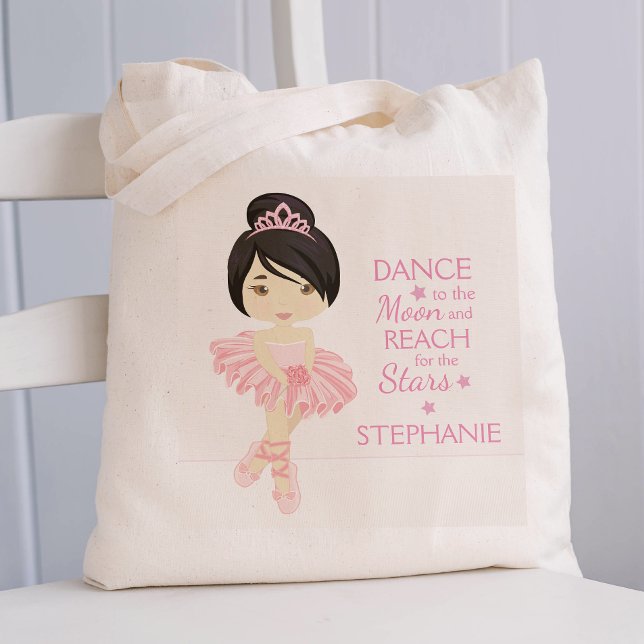 Asian Ballerina Personalized Tote Bag (Creator Uploaded)