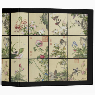 Asian Bamboo Birds Flowers Wildlife Avery Binder