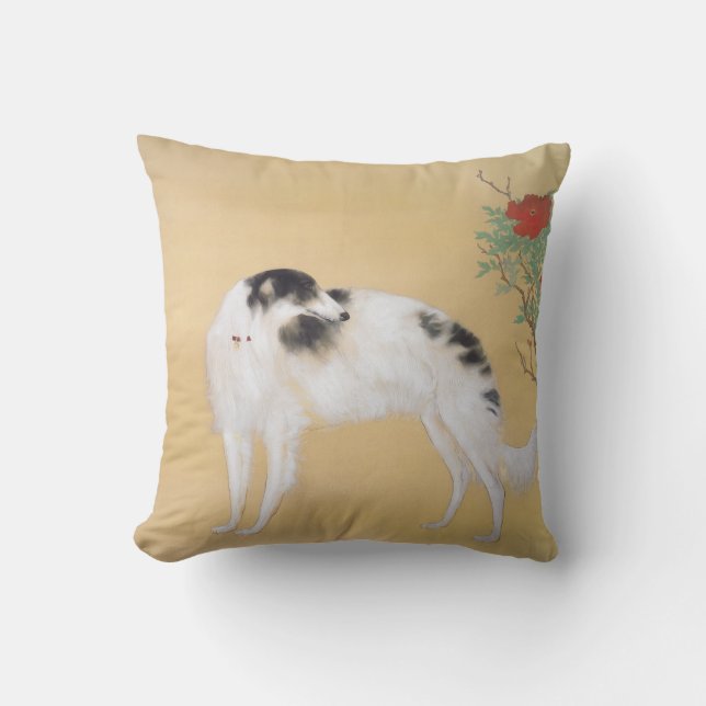 Asian Borzoi Pillow (Front)