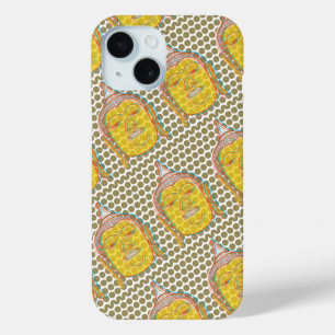 Asian Buddha Art Spiritual Zen Modern Pop Dots iPhone 15 Case