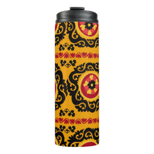 Asian Carpet Suzanne: Traditional Embroidery Thermal Tumbler