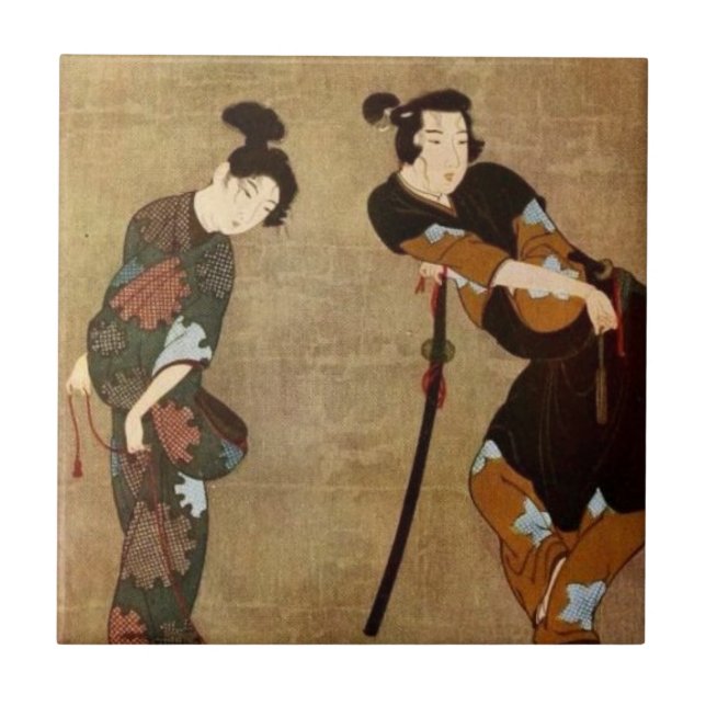 Asian Couple Tile (Front)