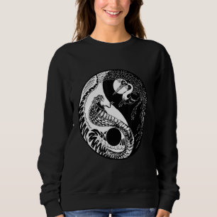 Asian culture Hand-Drawn Animals snack and bird Sweatshirt