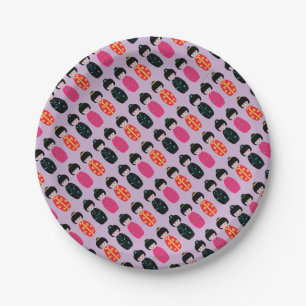 Asian Dolls Paper Plate