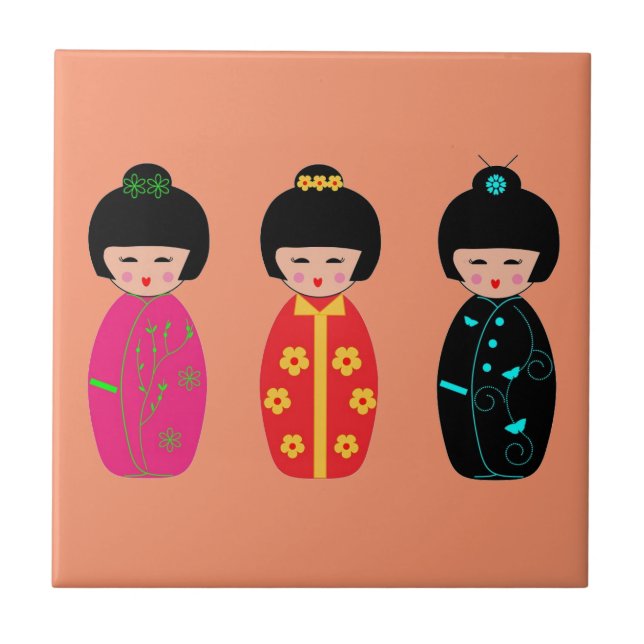 Asian Dolls Tile (Front)