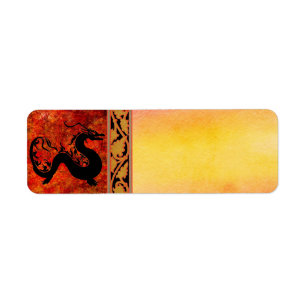 Asian Dragon Address label