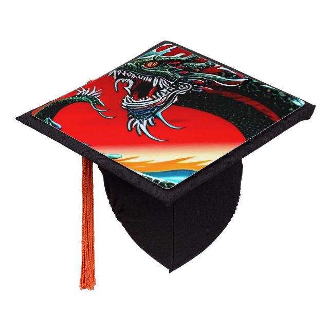ASIAN DRAGON     GRADUATION CAP TOPPER (Angled)