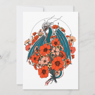 Asian Dragon Logo Invitation