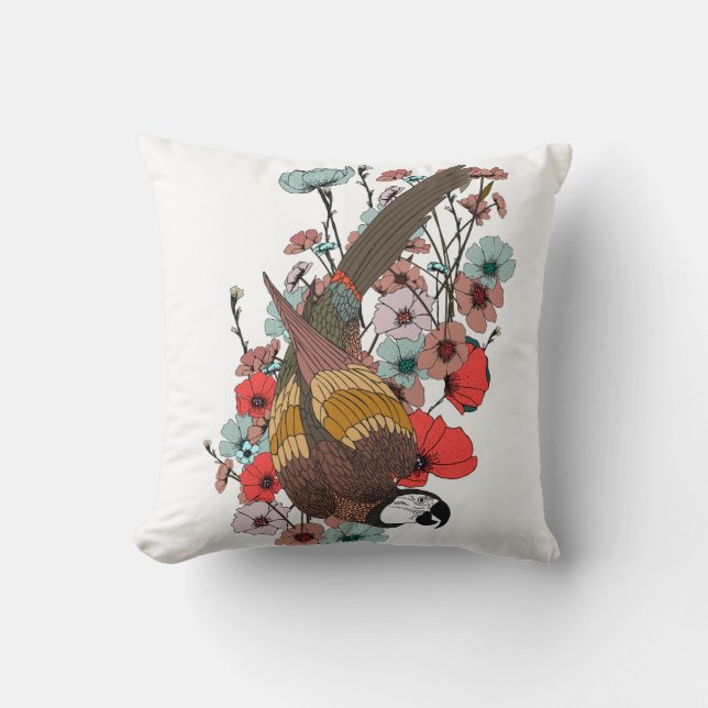 Asian Dragon Logo Throw Pillow (Front)
